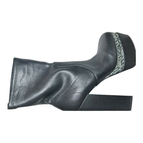 Guess Womens size 10 M Caballa Faux LeatherBlock Heels Mid-Calf Boots Black - Picture 4 of 10